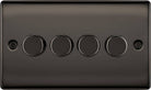 Nexus Metal Black Nickel 4G Dimmer Switch NBN84 - The Switch Depot
