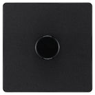 Evolve Polycarbonate Matt Black 1G Dimmer Switch PCDMB81B - The Switch Depot