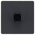 Evolve Polycarbonate Matt Grey 1G Dimmer Switch PCDMG81B - The Switch Depot
