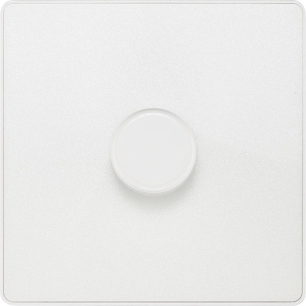 Evolve Polycarbonate Pearlescent White 1G Dimmer Switch PCDCL81W - The Switch Depot
