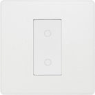Evolve Polycarbonate Pearlescent White Single Secondary Touch Dimmer Switch PCDCLTDS1W - The Switch Depot