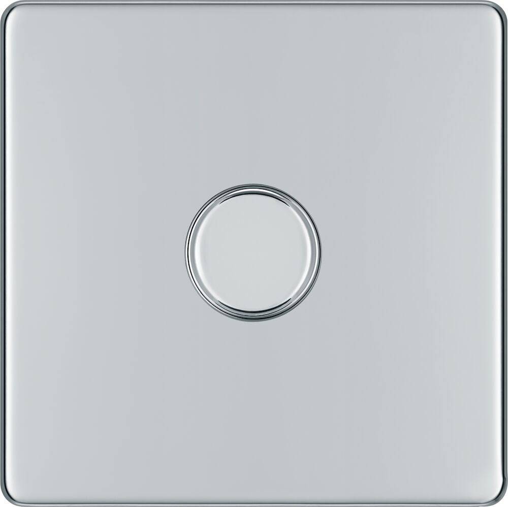 BG Screwless Polished Chrome 1G Dimmer Switch FPC81 - The Switch Depot