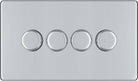 BG Screwless Polished Chrome 4G Dimmer Switch FPC84 - The Switch Depot