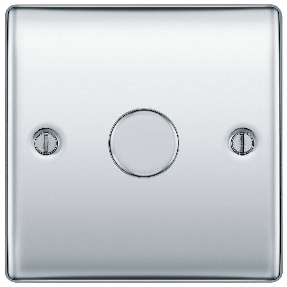 Nexus Metal Polished Chrome 1G Dimmer Switch NPC81 - The Switch Depot