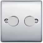 Nexus Metal Polished Chrome 2G Dimmer Switch NPC82 - The Switch Depot