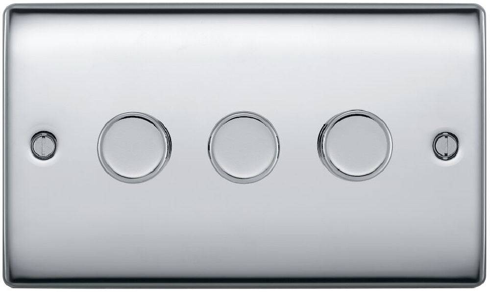 Nexus Metal Polished Chrome 3G Dimmer Switch NPC83 - The Switch Depot