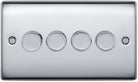Nexus Metal Polished Chrome 4G Dimmer Switch NPC84 - The Switch Depot