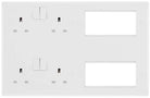 BG Moulded White PVC Electrical Media Plate 8222EM8 - The Switch Depot