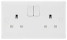 BG Moulded White PVC SP Double Socket 822 - The Switch Depot