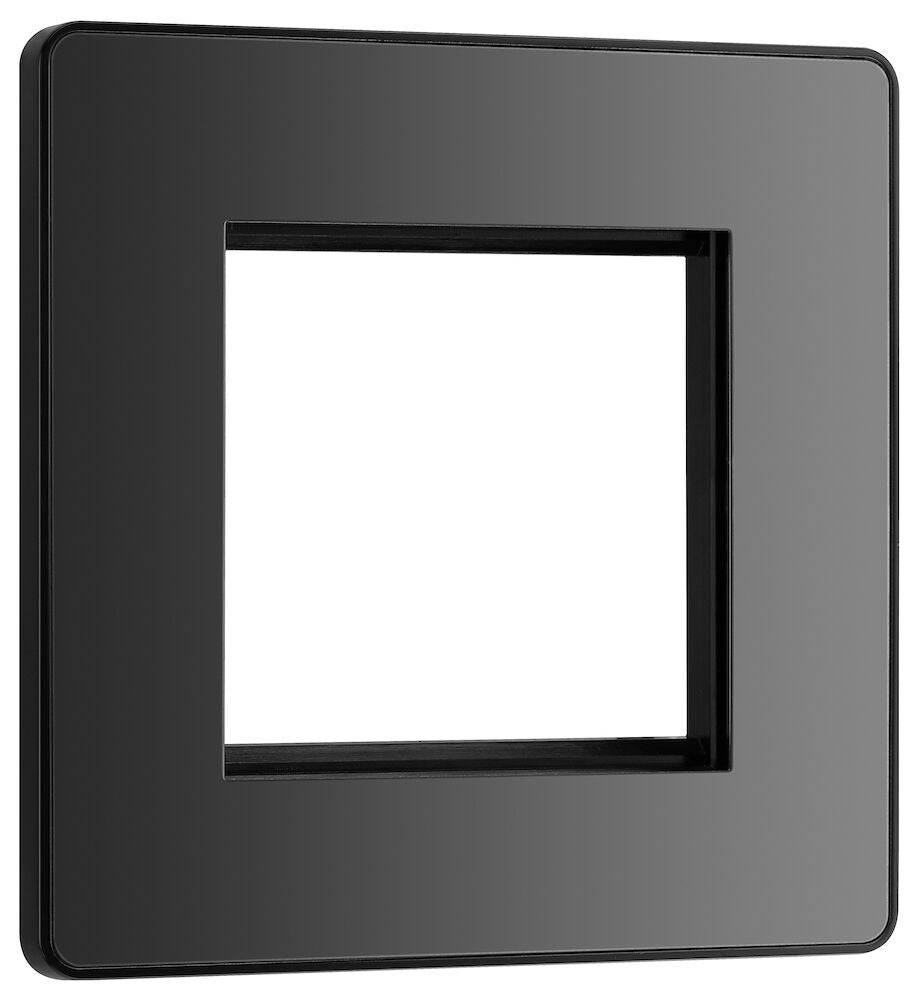Evolve Polycarbonate Black Chrome 2G Euro Plate PCDBCEMS2B - The Switch Depot