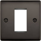 Nexus Metal Black Nickel 1G Euro Plate NBNEMS1 - The Switch Depot