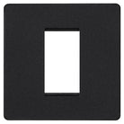 Evolve Polycarbonate Matt Black 1G Euro Plate PCDMBEMS1B - The Switch Depot