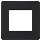 Evolve Polycarbonate Matt Black 2G Euro Plate PCDMBEMS2B - The Switch Depot