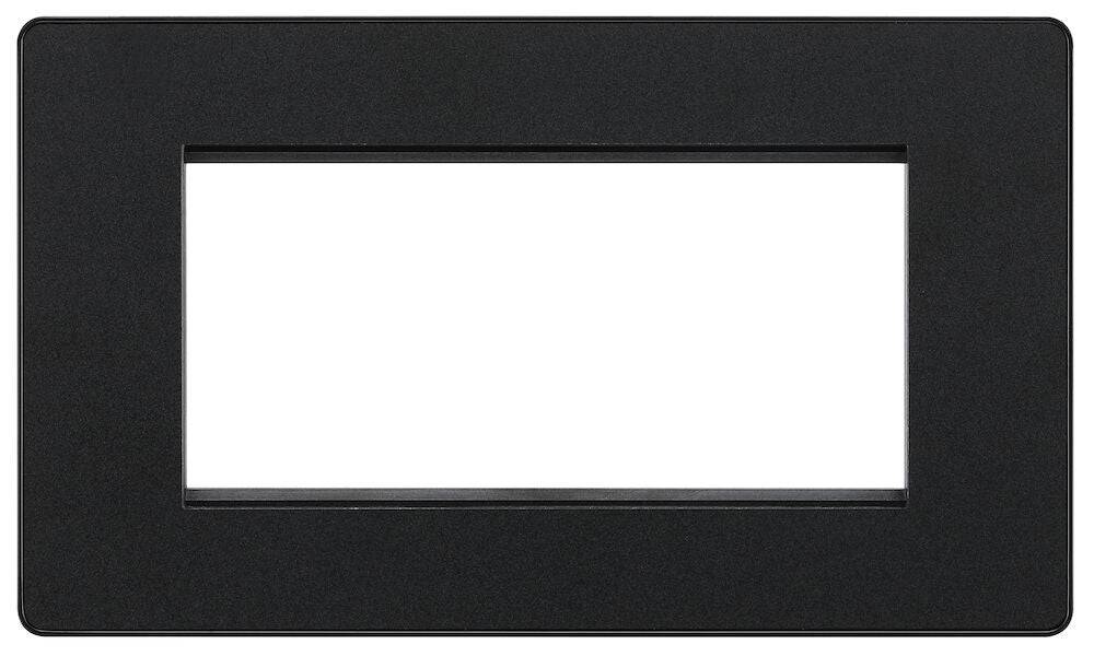Evolve Polycarbonate Matt Black 4G Euro Plate PCDMBEMR4B - The Switch Depot