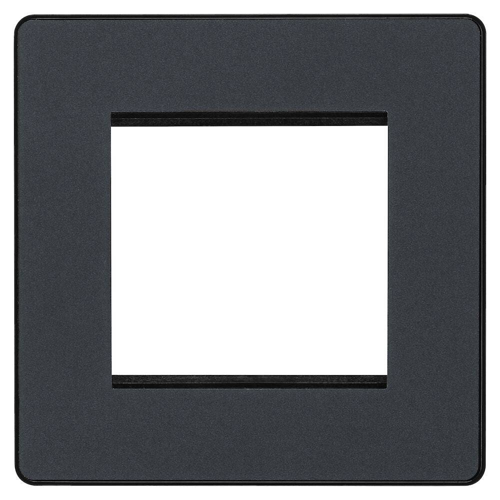 Evolve Polycarbonate Matt Grey 2G Euro Plate PCDMGEMS2B - The Switch Depot
