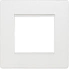 Evolve Polycarbonate Pearlescent White 2G Euro Plate PCDCLEMS2W - The Switch Depot