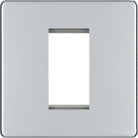 BG Screwless Polished Chrome 1G Euro Plate FPCEMS1 - The Switch Depot