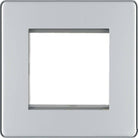 BG Screwless Polished Chrome 2G Euro Plate FPCEMS2 - The Switch Depot