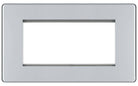 BG Screwless Polished Chrome 4G Euro Plate FPCEMR4 - The Switch Depot