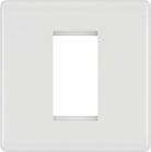 BG Moulded White PVC 1G Euro Plate 8EMS1 - The Switch Depot