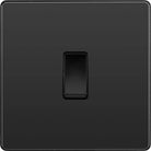 Evolve Polycarbonate Black Chrome 1G Light Switch PCDBC12B - The Switch Depot