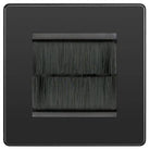 Evolve Polycarbonate Black Chrome 2G Cable Brush Outlet PCDBC2GBRB - The Switch Depot