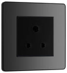 Evolve Polycarbonate Black Chrome 5A Unswitched Socket PCDBC5AUSSB - The Switch Depot