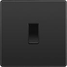 Evolve Polycarbonate Black Chrome Intermediate Light Switch PCDBC13B - The Switch Depot