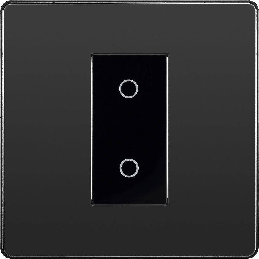 BG Evolve Polycarbonate Black Chrome Single Master Touch Dimmer Switch ...