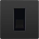 Evolve Polycarbonate Black Chrome Slave Telephone Socket PCDBCBTS1B - The Switch Depot
