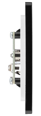 Evolve Polycarbonate Black Chrome TV Socket PCDBC60B - The Switch Depot