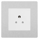 Evolve Polycarbonate Brushed Steel 2A Unswitched Socket PCDBS2AUSSW - The Switch Depot
