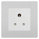 Evolve Polycarbonate Brushed Steel 5A Unswitched Socket PCDBS5AUSSW - The Switch Depot