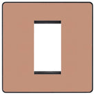 Evolve Polycarbonate Polished Copper 1G Euro Plate PCDCPEMS1B - The Switch Depot