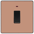 Evolve Polycarbonate Polished Copper 20A Double Pole Switch with Neon PCDCP31B - The Switch Depot