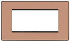 Evolve Polycarbonate Polished Copper 4G Euro Plate PCDCPEMR4B - The Switch Depot