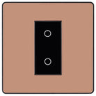 Evolve Polycarbonate Polished Copper Single Secondary Touch Dimmer Switch PCDCPTDS1B - The Switch Depot