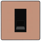 Evolve Polycarbonate Polished Copper Slave Telephone Socket PCDCPBTS1B - The Switch Depot