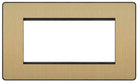 Evolve Polycarbonate Satin Brass 4G Euro Plate PCDSBEMR4B - The Switch Depot