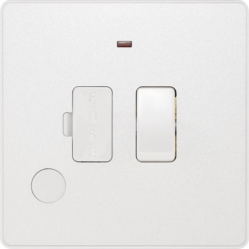 BG Evolve Polycarbonate Pearlescent White 13A Switched Spur with Neon ...