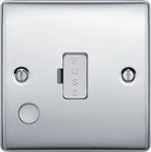 Nexus Metal Polished Chrome 13A Unswitched Spur with Flex Outlet NPC55 - The Switch Depot