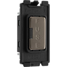 BG Black Nickel 13A Fuse Carrier Grid Module RBNFUSE - The Switch Depot