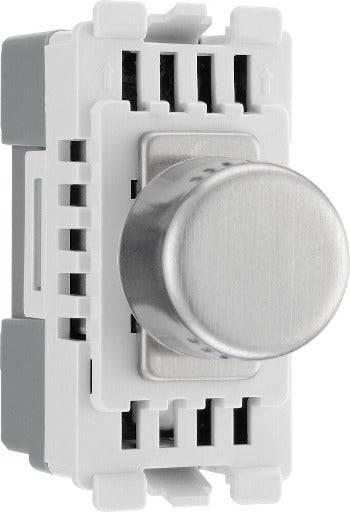 BG Brushed Steel Dimmer Grid Module RBSDLT - The Switch Depot