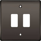 Nexus Metal Black Nickel 2G Grid Plate RNBN2 - The Switch Depot