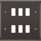 Nexus Metal Black Nickel 6G Grid Plate RNBN6 - The Switch Depot