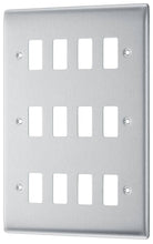 Nexus Metal Brushed Steel 12G Grid Plate RNBS12 - The Switch Depot