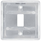Nexus Metal Brushed Steel 1G Grid Plate RNBS1 - The Switch Depot