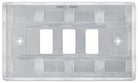 Nexus Metal Brushed Steel 3G Grid Plate RNBS3 - The Switch Depot