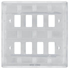 Nexus Metal Brushed Steel 8G Grid Plate RNBS8 - The Switch Depot