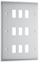 Nexus Metal Brushed Steel 9G Grid Plate RNBS9 - The Switch Depot